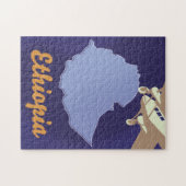 エチオピア旅行ポスター ジグソーパズル (横)