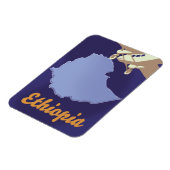 エチオピア旅行ポスター マグネット (左側)