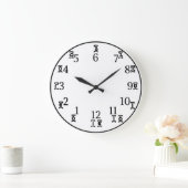 エチオピア時計 – アムハラ語と英語番号 ラージ壁時計 (ホーム)