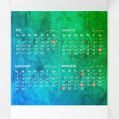 エチオピア暦 三つ折りカード (内部中)