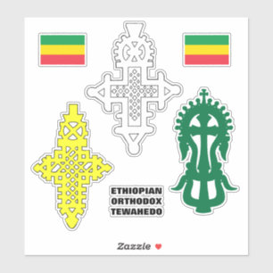 エチオピア正教会クロスየመስቀል ስቲከር シール