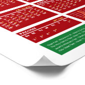 エチオピア正統の断食カレンダー2017 ポスター (角)