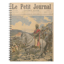 エチオピア皇帝Menelik IIのLe Petit Journal ノートブック