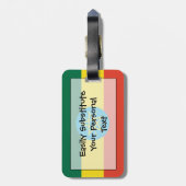 エチオピア簡単ID個人国旗 ラゲッジタグ (裏面縦)