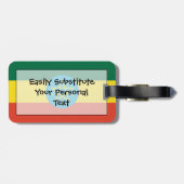 エチオピア簡単ID個人国旗 ラゲッジタグ (裏面横)