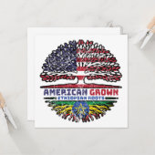 エチオピア米アメリカ合衆国アメリカ合衆国統一された州 カード (正面/裏面インサイチュ)