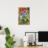 エチオピア絵画教会 – Kidus Gabriel Canvas ポスター (ホームオフィス)