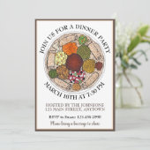 エチオピア食べ物プラッタインゲラディナーパーティー 招待状 (スタンド正面)