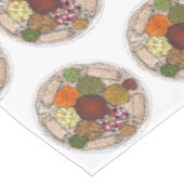 エチオピア食べ物プラッタインゲラディナーレストラン テーブルクロス (アングル)