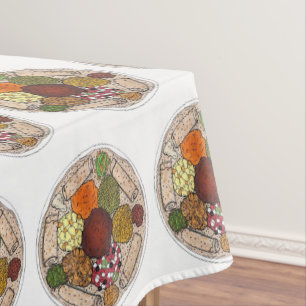 エチオピア食べ物プラッタインゲラディナーレストラン テーブルクロス