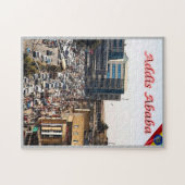 エチオピア – アジスアベバ – 賑やかな中心 –  ジグソーパズル (横)