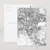 エチオピア アディスアベバ 地図 ポストカード (正面/裏面)