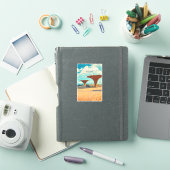 エチオピア アディスアベバ 旅行 アート ヴィンテージ シール (iPadカバー)