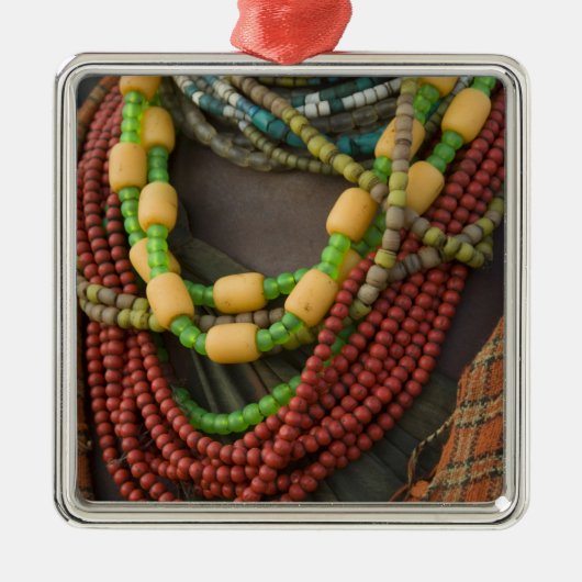 エチオピア：オモデルタ州ロワーオモ川流域 メタルオーナメント (正面)