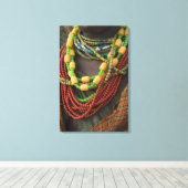 エチオピア:オモ川流域の下部、オモ・デルタ、 キャンバスプリント (インサイチュ (ウッドフロア))