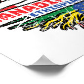 エチオピア・カナダ・カナダ・ツリー・ルーツ国旗 ポスター (角)