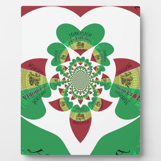 エチオピア・カレイドスコープ - 心からのラスタ・アート フォトプラーク (正面)