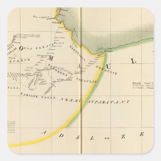 エチオピア、ジブチ33 スクエアシール (正面)