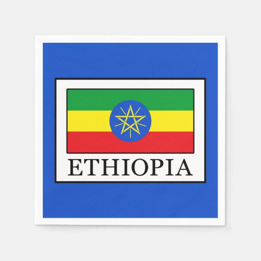 エチオピア スタンダードカクテルナプキン (正面)