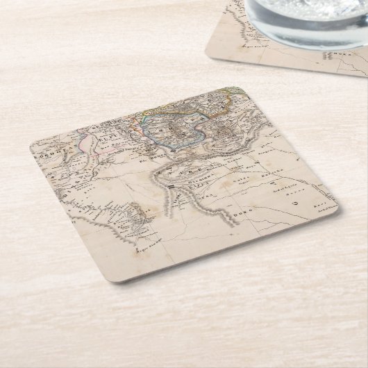 エチオピア、ソマリア、アフリカ スクエアペーパーコースター (アングル)