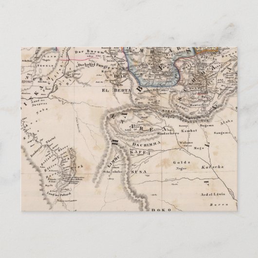 エチオピア、ソマリア、アフリカ ポストカード (正面)