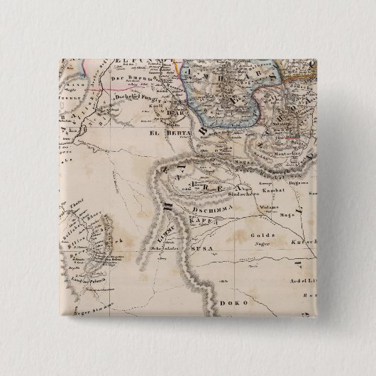 エチオピア、ソマリア、アフリカ 缶バッジ (正面)