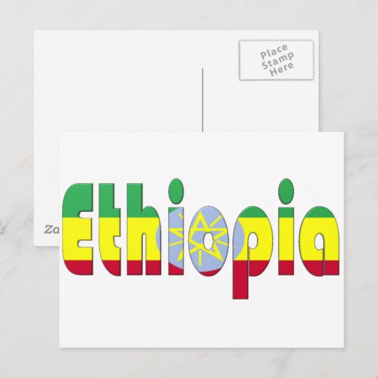 エチオピア ポストカード (正面/裏面)