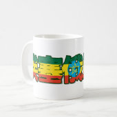 エチオピア-中国のなマグの… コーヒーマグカップ (正面左)