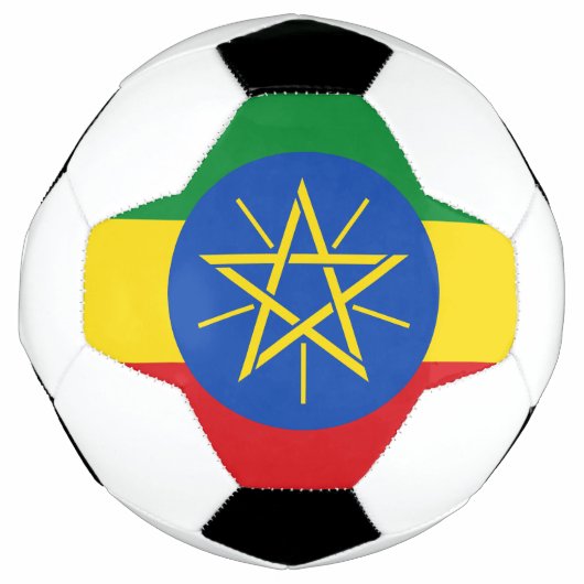エチオピア 国旗 サッカーボール (正面)