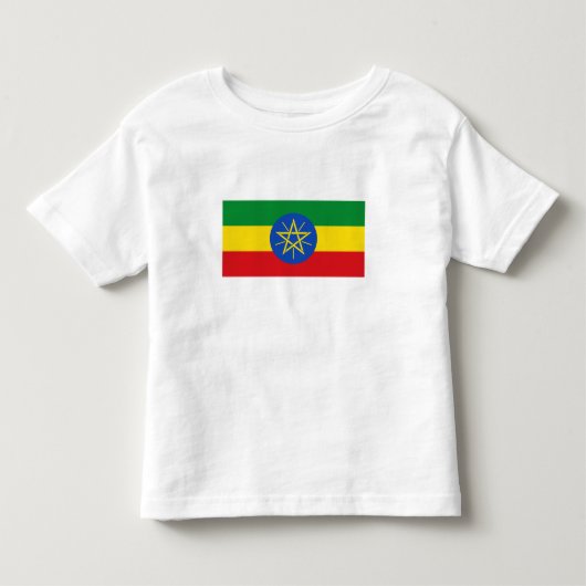 エチオピア 国旗 トドラーTシャツ (正面)