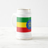エチオピア 国旗 ビールジョッキ (正面左)