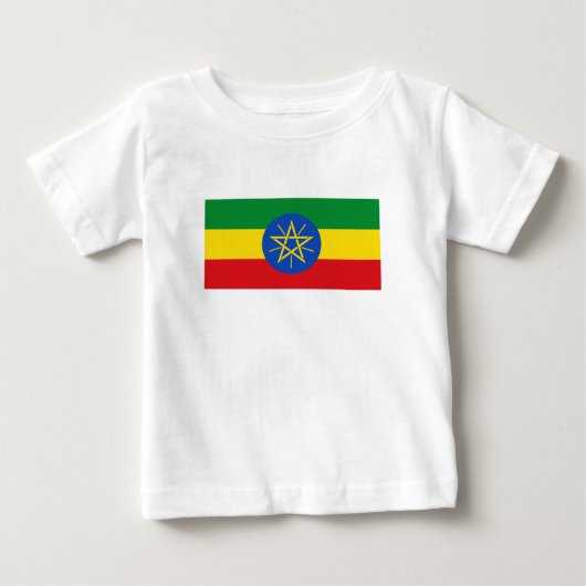 エチオピア 国旗 ベビーTシャツ (正面)