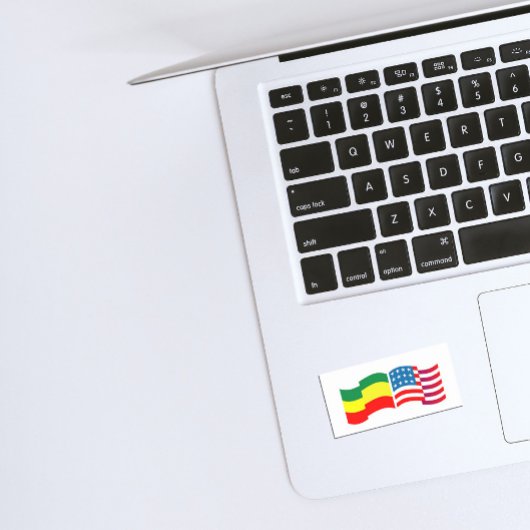 エチオピア – USA Hat 長方形シール