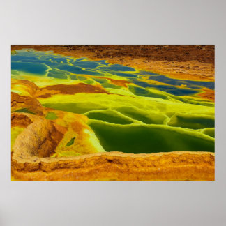 エチオピアErta Ale活火山アファール地域 ポスター