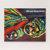 エチカラフルー芸術、アフリカの母子 ジグソーパズル (横)