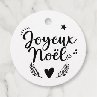 エチケットのエンバラージュ – Joyeux Noel - N&B フェイバータグ