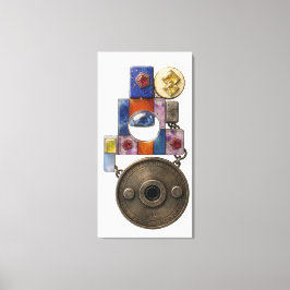 エチュード14：クロノグラフ - 時間の守護者 キャンバスプリント