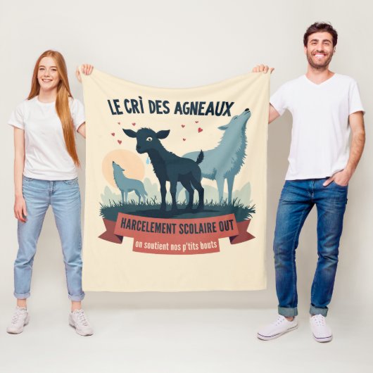 エチョコントルプレシブ – バッジ#BalanceTonTyra フリースブランケット (インサイチュ)