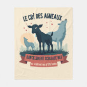 エチョコントルプレシブ – バッジ#BalanceTonTyra フリースブランケット (正面)