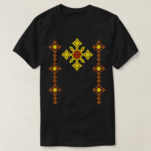 エチ伝統的オピアクロスアートエチオピアクロス37 Tシャツ (デザイン正面)