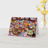 エチ伝統的オピアバスケット カード (黄色い花)