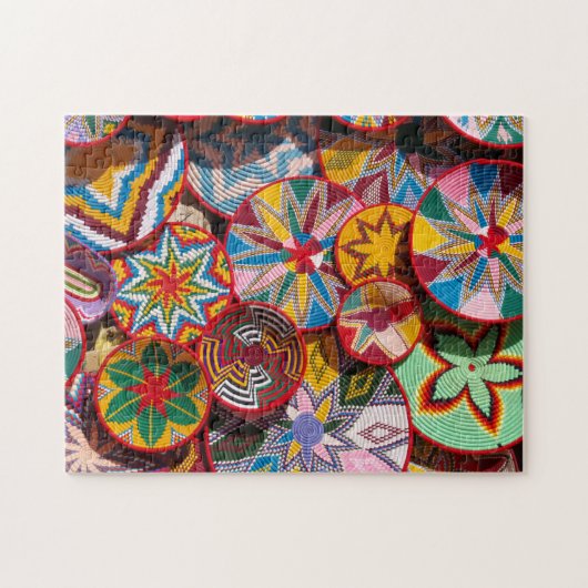 エチ伝統的オピアバスケット ジグソーパズル (横)