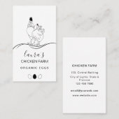 エッオーガニックグスチキンファームヘンカントリーマーケット 名刺 (正面/裏面)