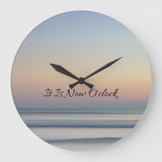 エッカートトール引用文クロック ラージ壁時計 (正面)