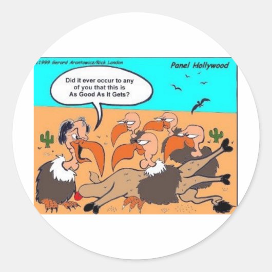 エックシーおもしろいギフトT&収集品のブザード ラウンドシール (正面)