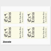 エックスクラシックリリス蔵書票 長方形シール (シート)