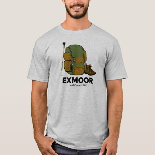 エックスムーア国立公園 バックパック Tシャツ (正面)