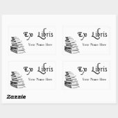 エックスリバイスヴィンテージブックカスタム蔵書票 長方形シール (シート)
