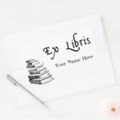 エックスリバイスヴィンテージブックカスタム蔵書票 長方形シール (封筒)
