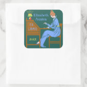 エックスリバイス蔵書票デコ書レディーズデスクカスタム スクエアシール (バッグ)